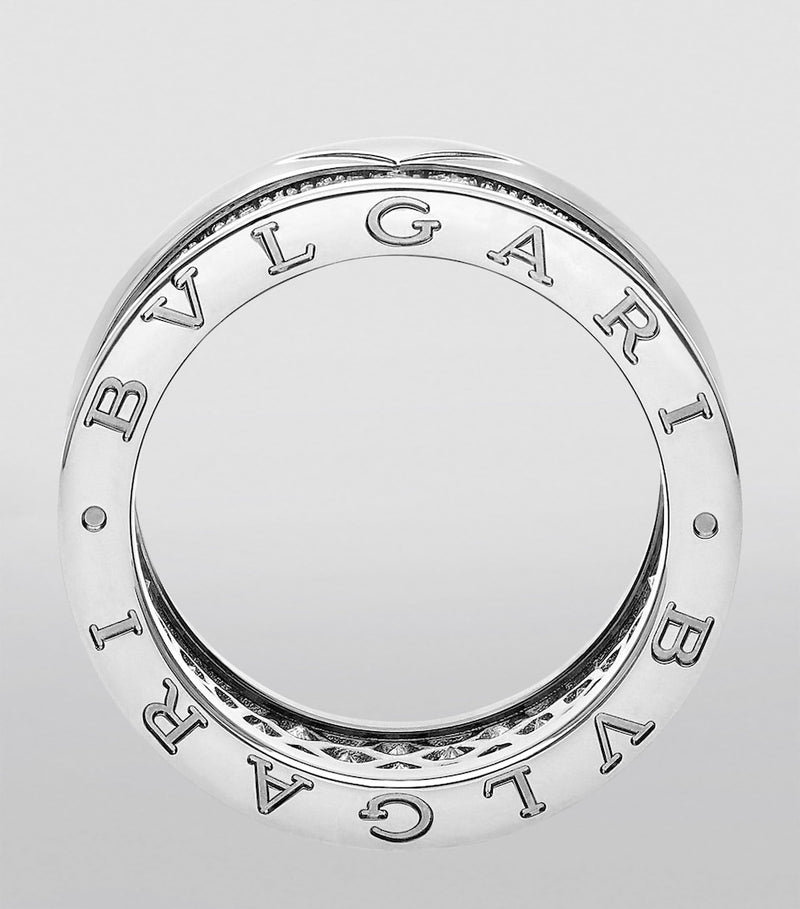 Bvlgari B.zero1 diamond ring 18kt white gold (British brand)