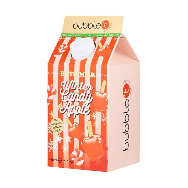 Bubble T Cosmetics Winter Candy Apple Bath Milk (480ml)