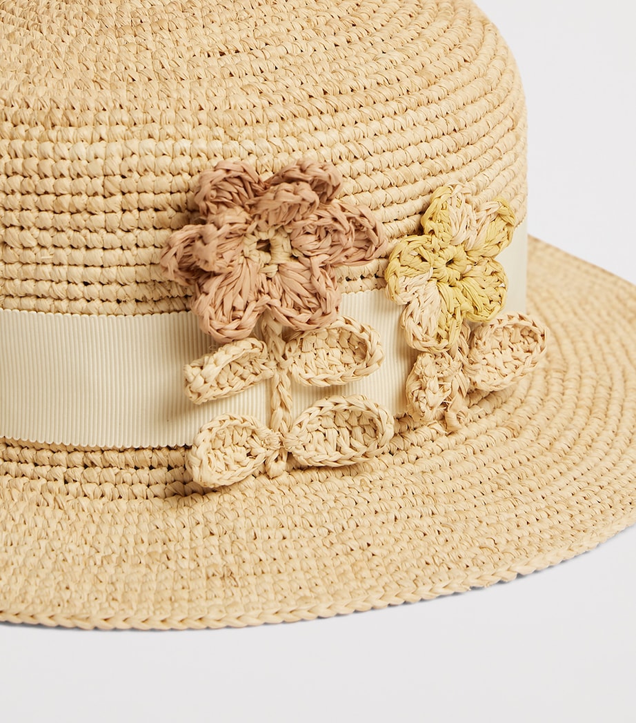Bonpoint Raffia Hat boater style, UK version