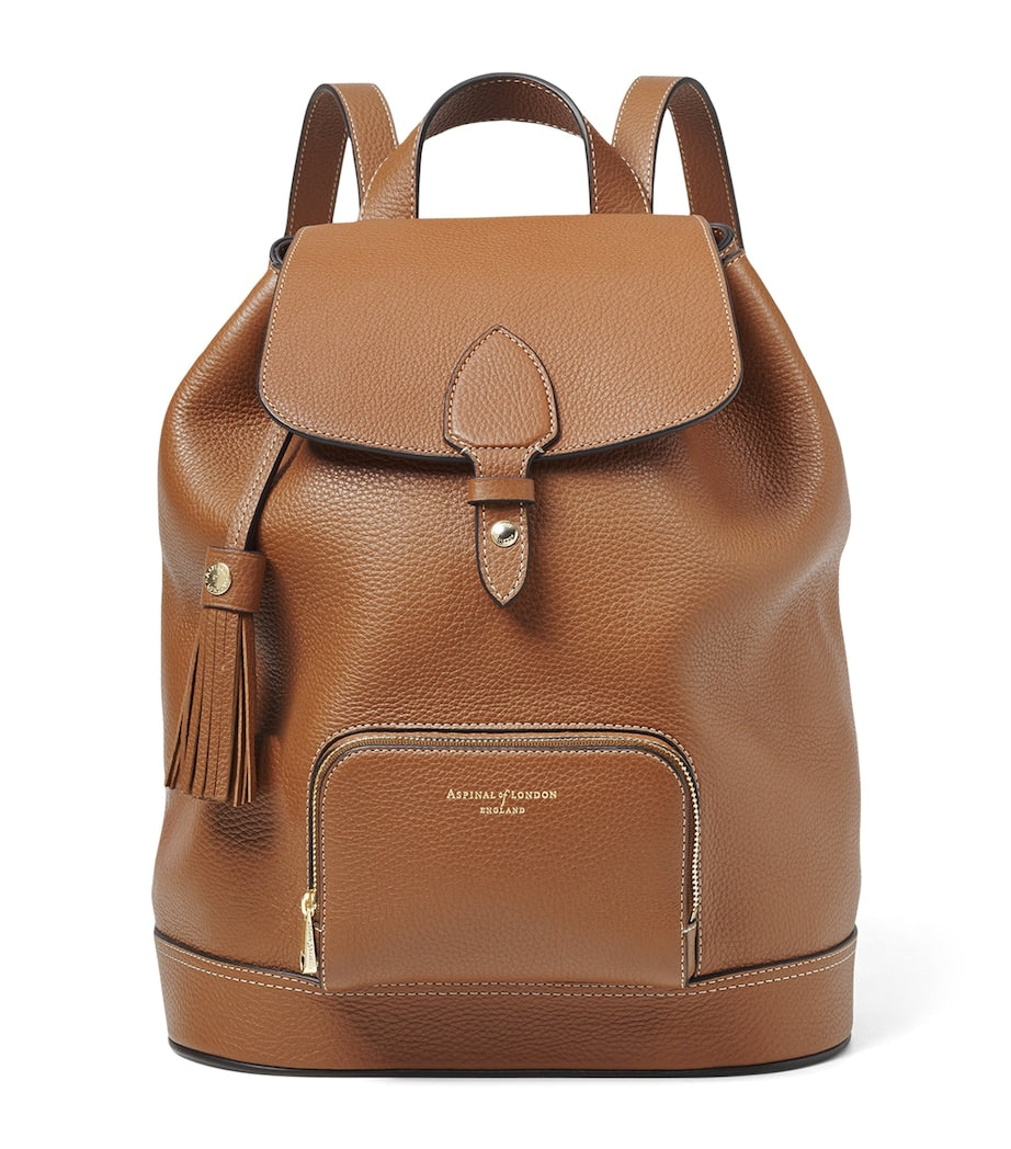 Aspinal of London Small Leather Hudson Backpack, imported from the UK