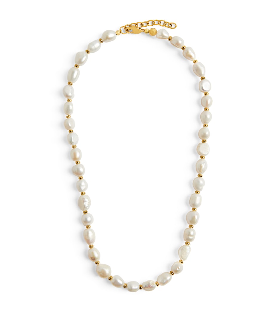 Nialaya Jewelry baroque pearl necklace, imported from the UK
