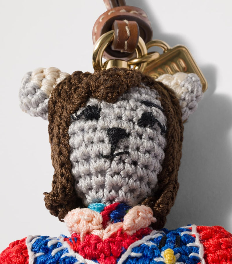 Miu Miu woven yarn keyring 18cm, UK version