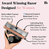 FFS Beauty Razor Kit Blossom Handle 2 Blades - British product