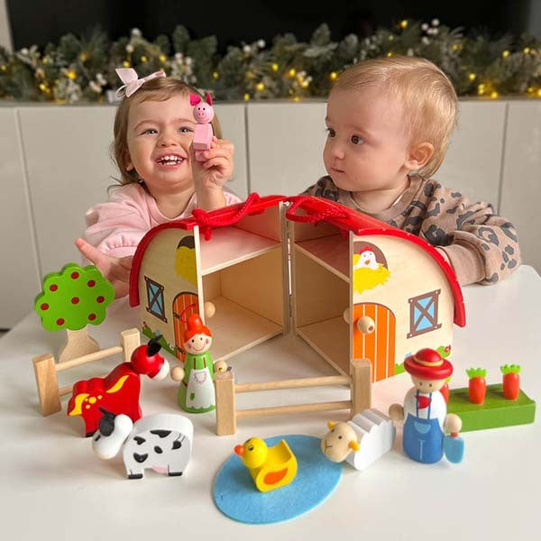 Bigjigs Toys Wooden Mini Farm Playset GOODS Superdrug   