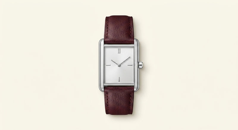 Cartier Tank Americaine small rose-gold watch with leather strap (British brand)