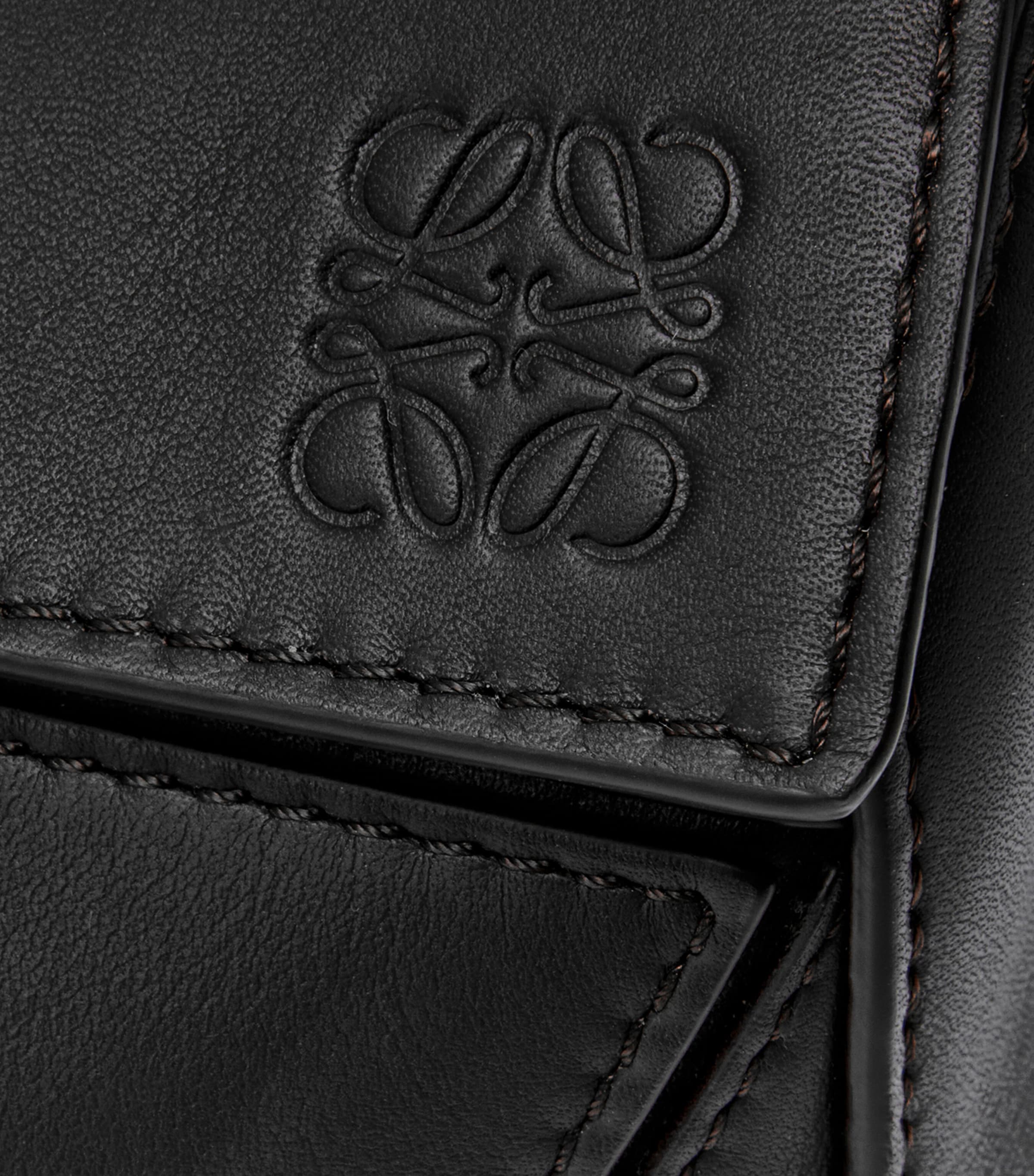 LOEWE small leather woven top-handle bag, UK version