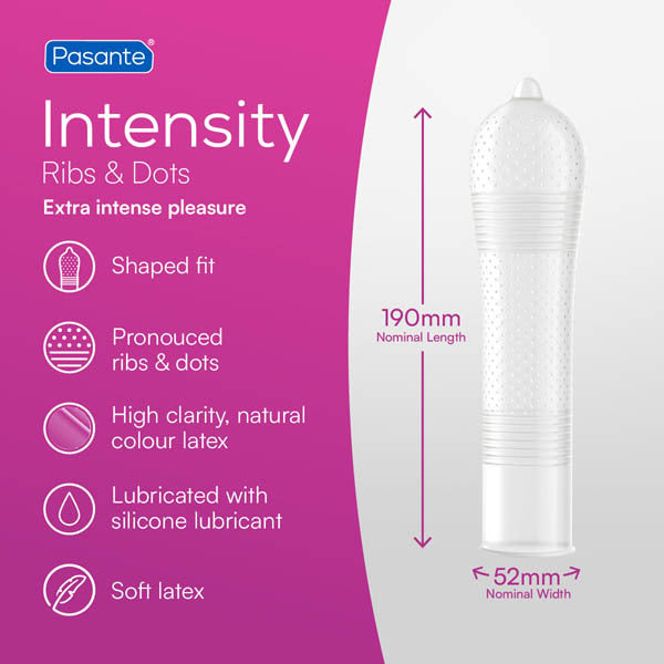 Pasante textured condoms 36 Pack - British product