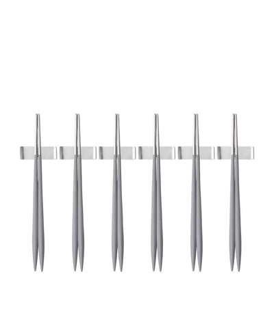 Bugatti Set de 6 Baguettes Ares en Acier Inoxydable