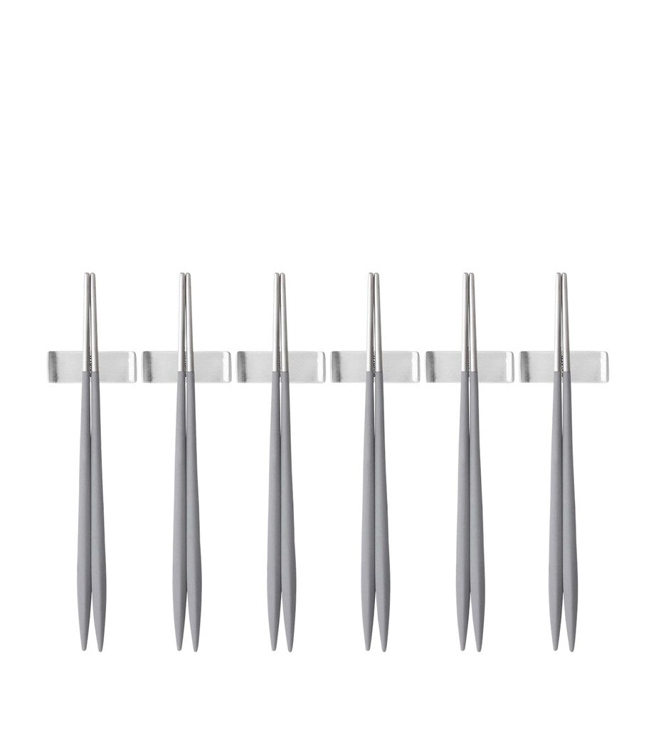 Bugatti Ares stainless steel chopsticks set of 6 - British product