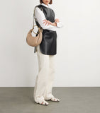 Chloé small leather bracelet bag with gold-tone handle (British brand)