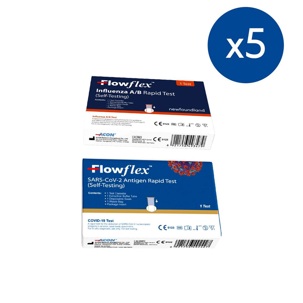 Flowflex Flu Test x5 & Covid Test x5