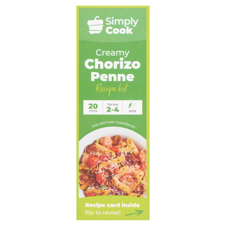 Simply Cook Creamy Chorizo Penne Recipe Kit 39g