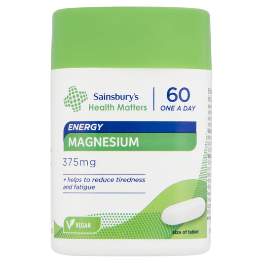 Sainsbury's Magnesium 375mg GOODS Sainsburys   