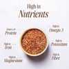 Seven Hills Wholefoods organic whole flax seeds 900g, imported from the UK