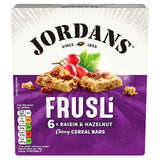 Jordans Raisin & Hazelnut Frusli Cereal Bars   6 x 30g Cereals M&S   