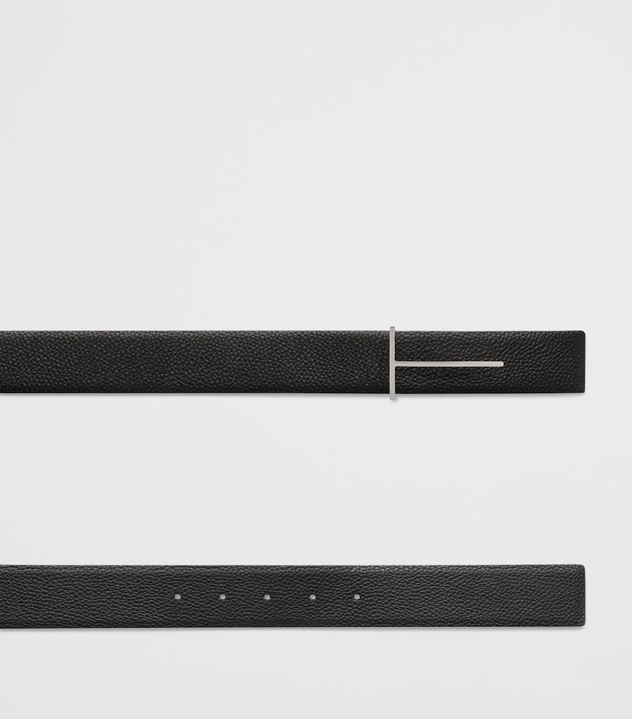 Tom Ford reversible slim T belt calf leather - British product