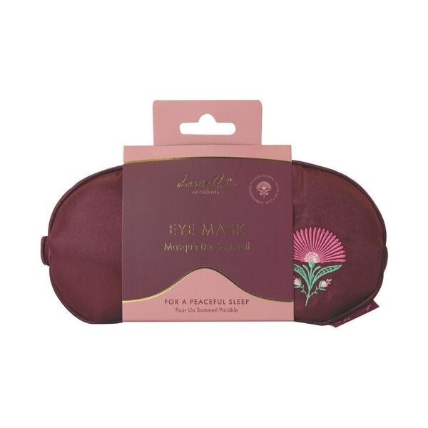 Danielle Creations floral satin eye mask - British product