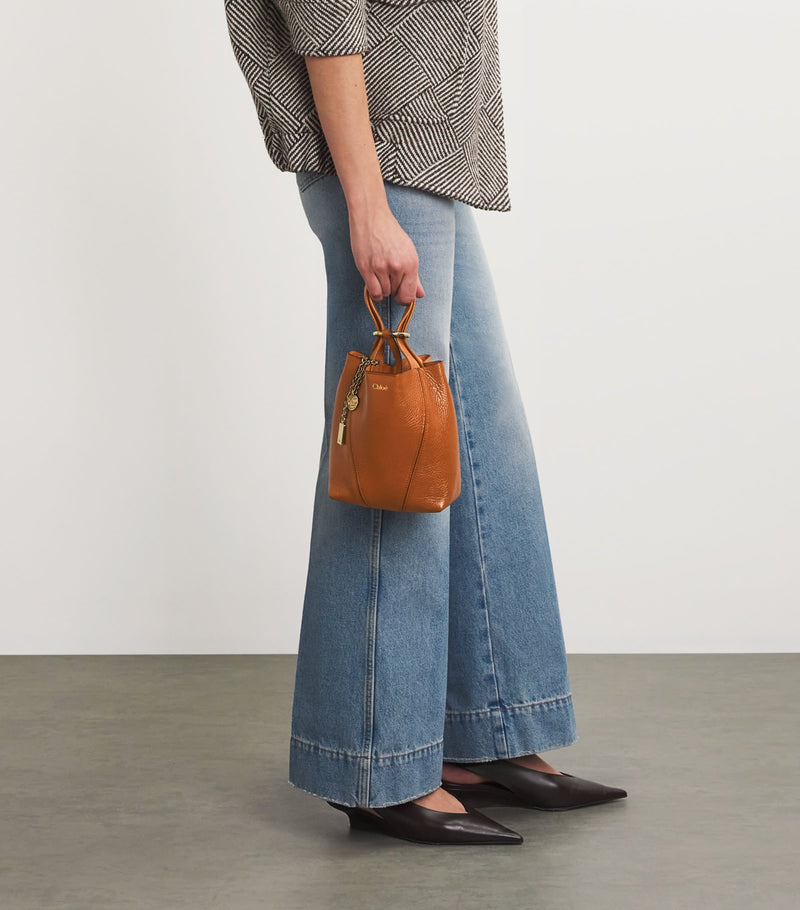 Chloé small calfskin Spin tote bag 19x18x8 cm, UK version