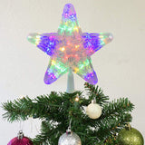Livingandhome 24cm LED star tree topper, UK version