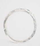 THE OUZE sterling silver and emerald scatter ring (British brand)
