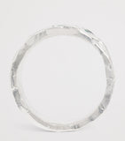 THE OUZE sterling silver and emerald scatter ring (British brand)