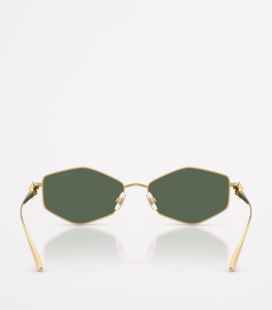 Jimmy Choo Wire Hexagonal Zoey sunglasses, imported from the UK