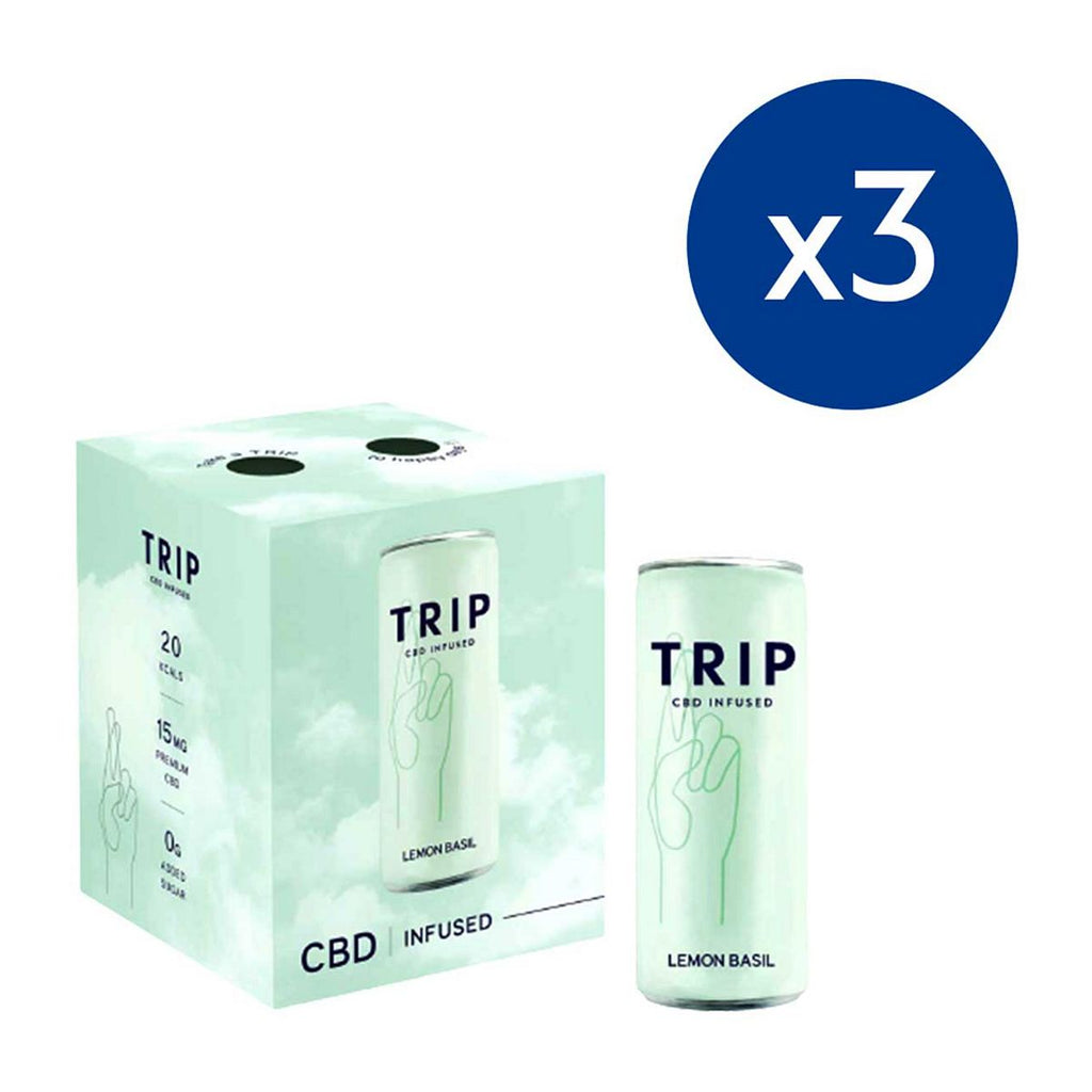 Trip CBD Drink Lemon & Basil - 12 x 250ml Bundle