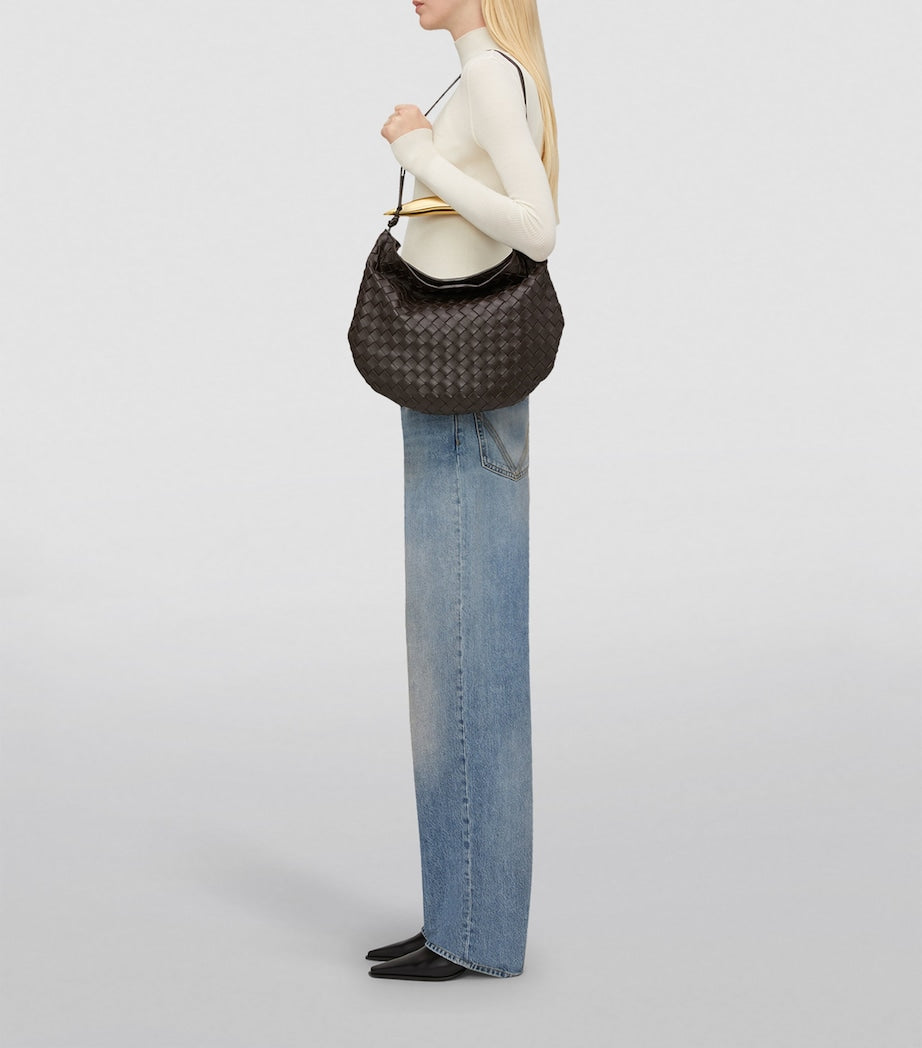 Bottega Veneta Sardine medium shoulder bag gold handle - British product