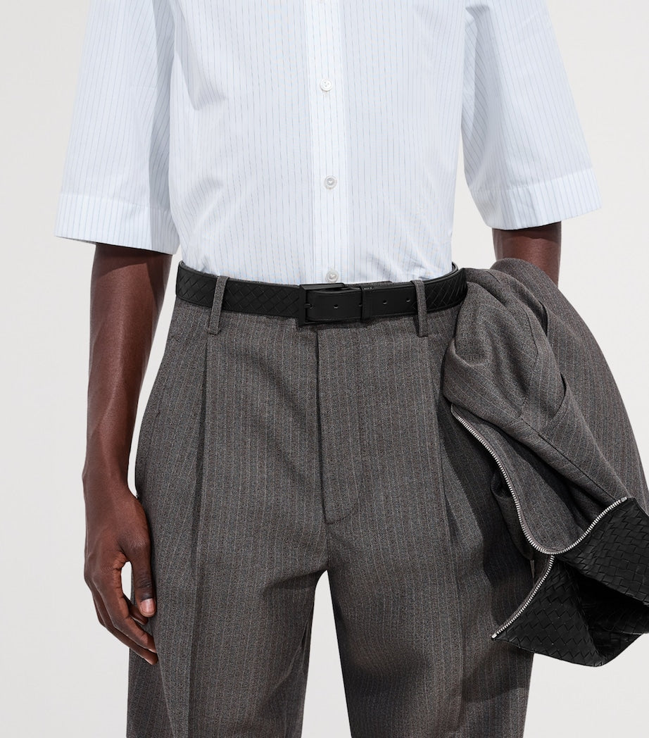 حزام Bottega Veneta Intrecciato Piccolo بعرض 3 سم، الإصدار البريطاني