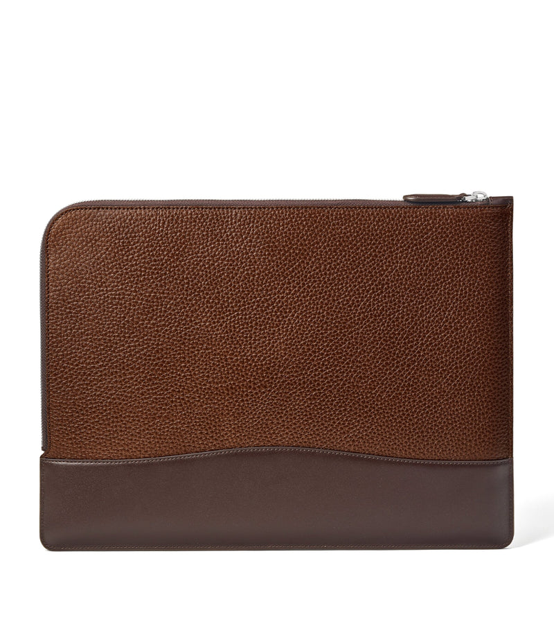 Aspinal Of London Mount Street leather laptop case - British product