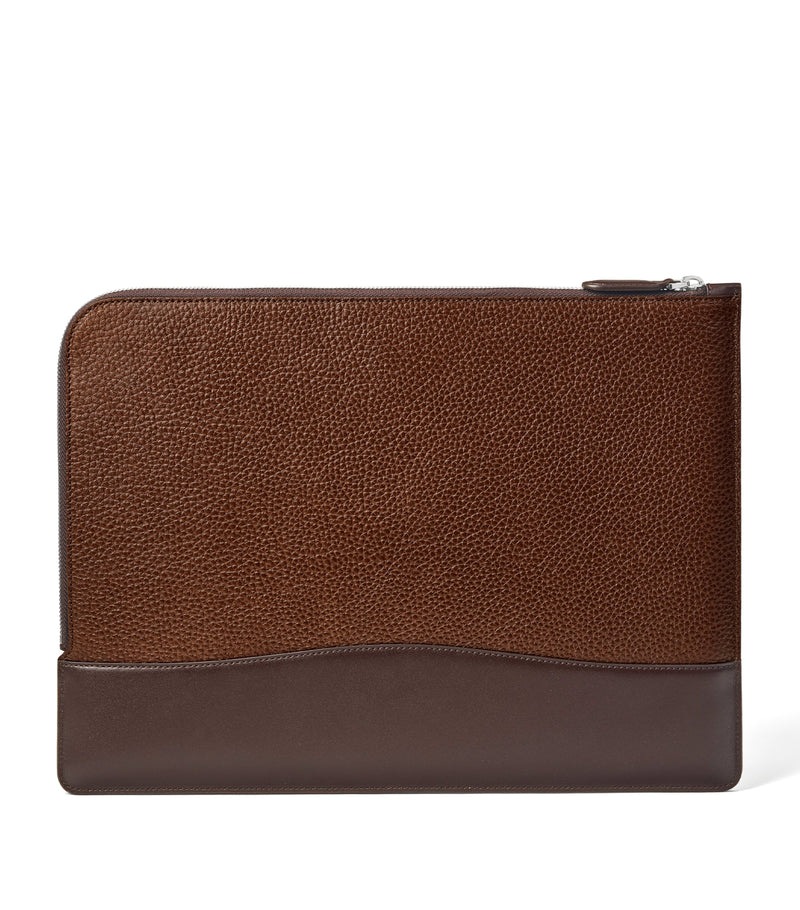 Aspinal Of London Mount Street leather laptop case - British product