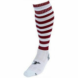 Precision Adult Pro Hooped Football Socks (7-12) GOODS Superdrug White/Maroon  