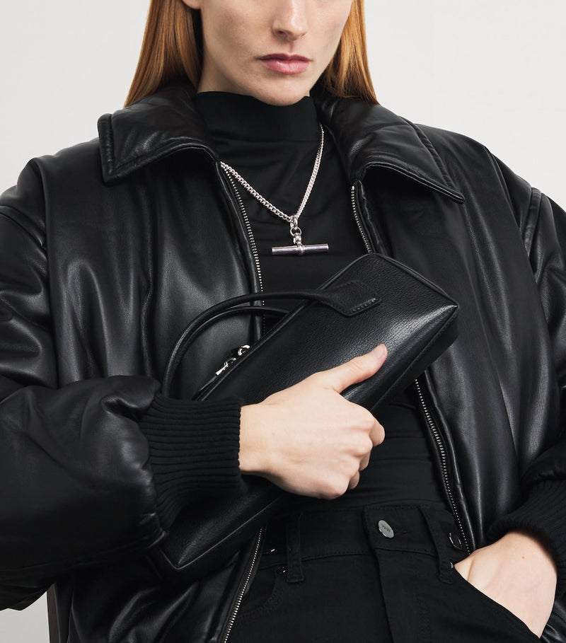 Tilly Sveaas sterling silver T-bar curb-link necklace, UK version