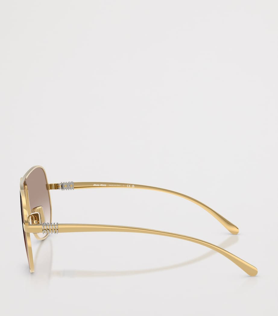 Miu Miu metal pilot sunglasses, imported from the UK