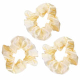 LUVYAH satin sleep scrunchies set of 3 Champagne, imported from the UK