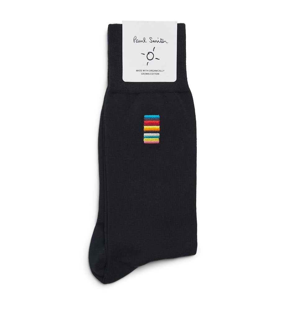 Paul Smith Embroidered Signature Stripe Socks (British brand)