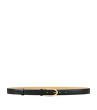 Givenchy calfskin leather belt with oval buckle, imported from the UK