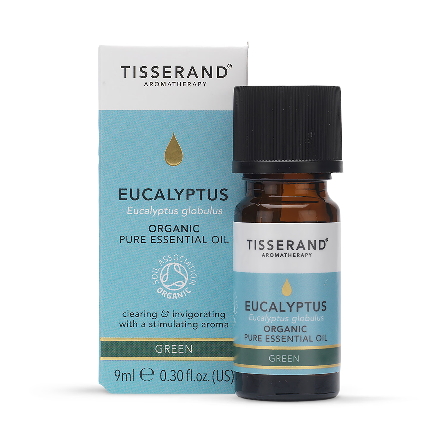 Tisserand organic eucalyptus pure essential oil 9ml (British brand)