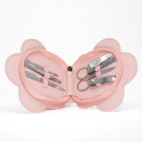 Danielle Creations 7-piece pink flower manicure set, imported from the UK