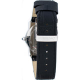 Chronotech black leather strap men's watch, UK version