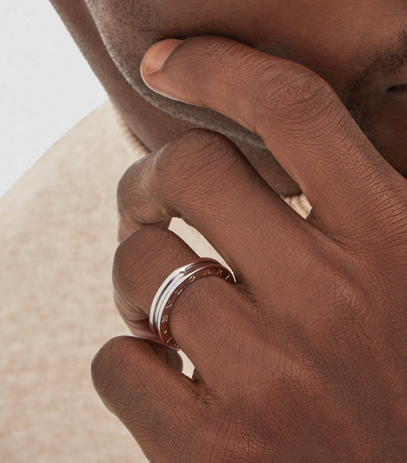 Bvlgari white gold B.zero1 one-band ring (British brand)