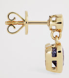 Emily P. Wheeler tanzanite heart earrings yellow gold emerald - British product