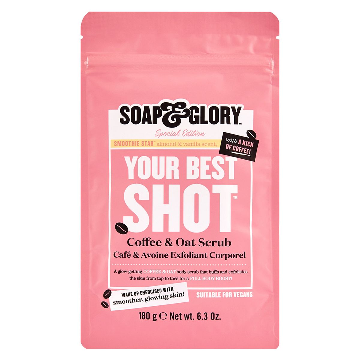 Soap & Glory Your Best Shot Coffee & Oat Scrub GOODS Boots   