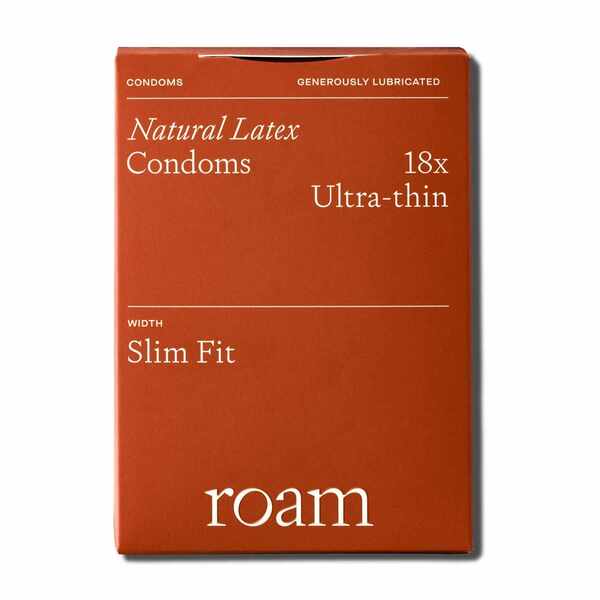 Roam Ultra Thin Condoms Slim Fit 18 pack, imported from the UK