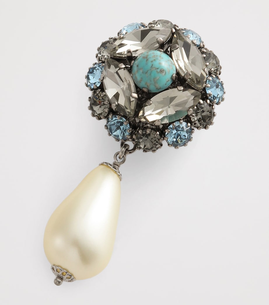 Dolce&Gabbana embellished clip-on earrings - British product