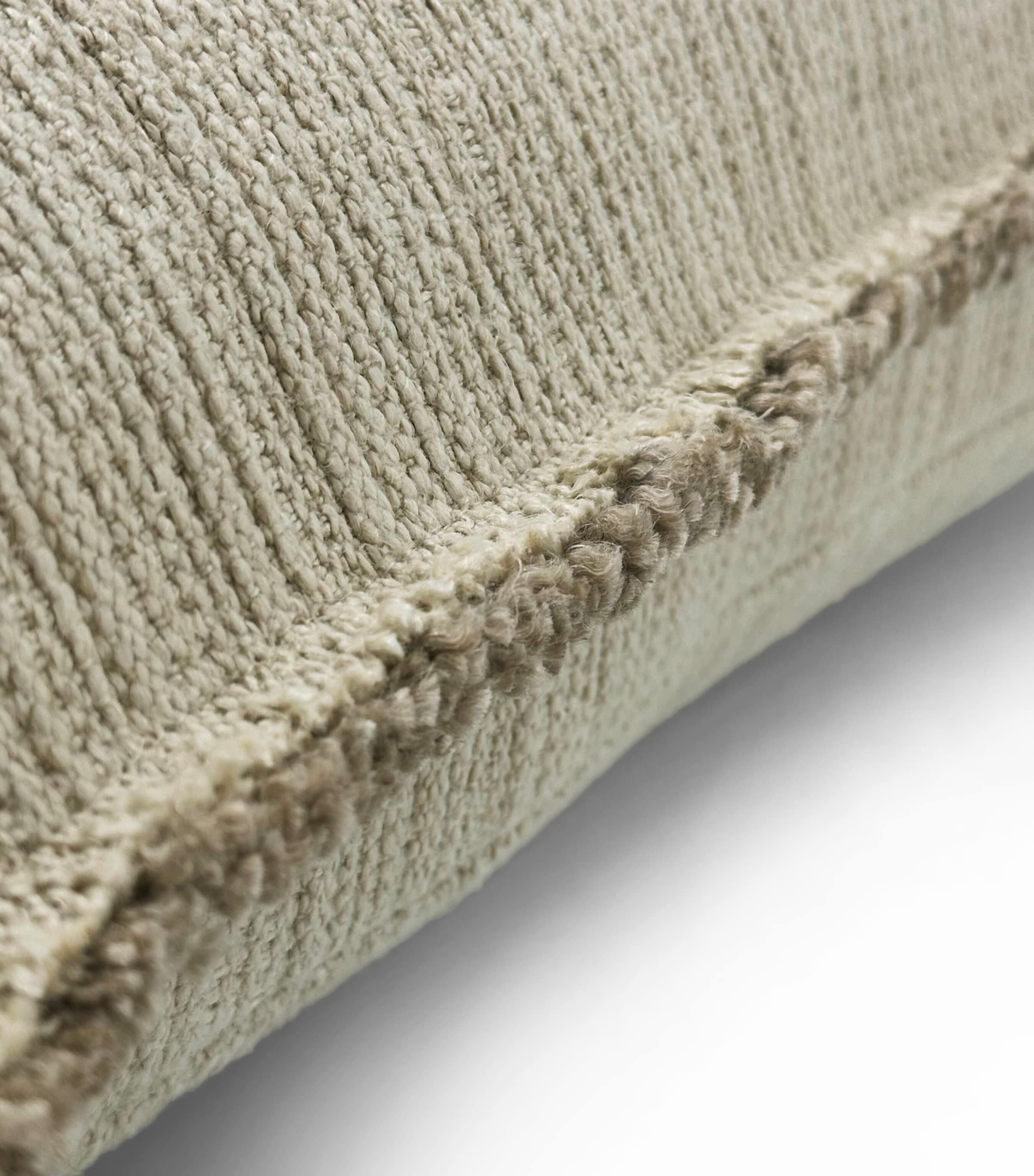 De Le Cuona linen-blend fringe bison cushion 55cm x 55cm - British product