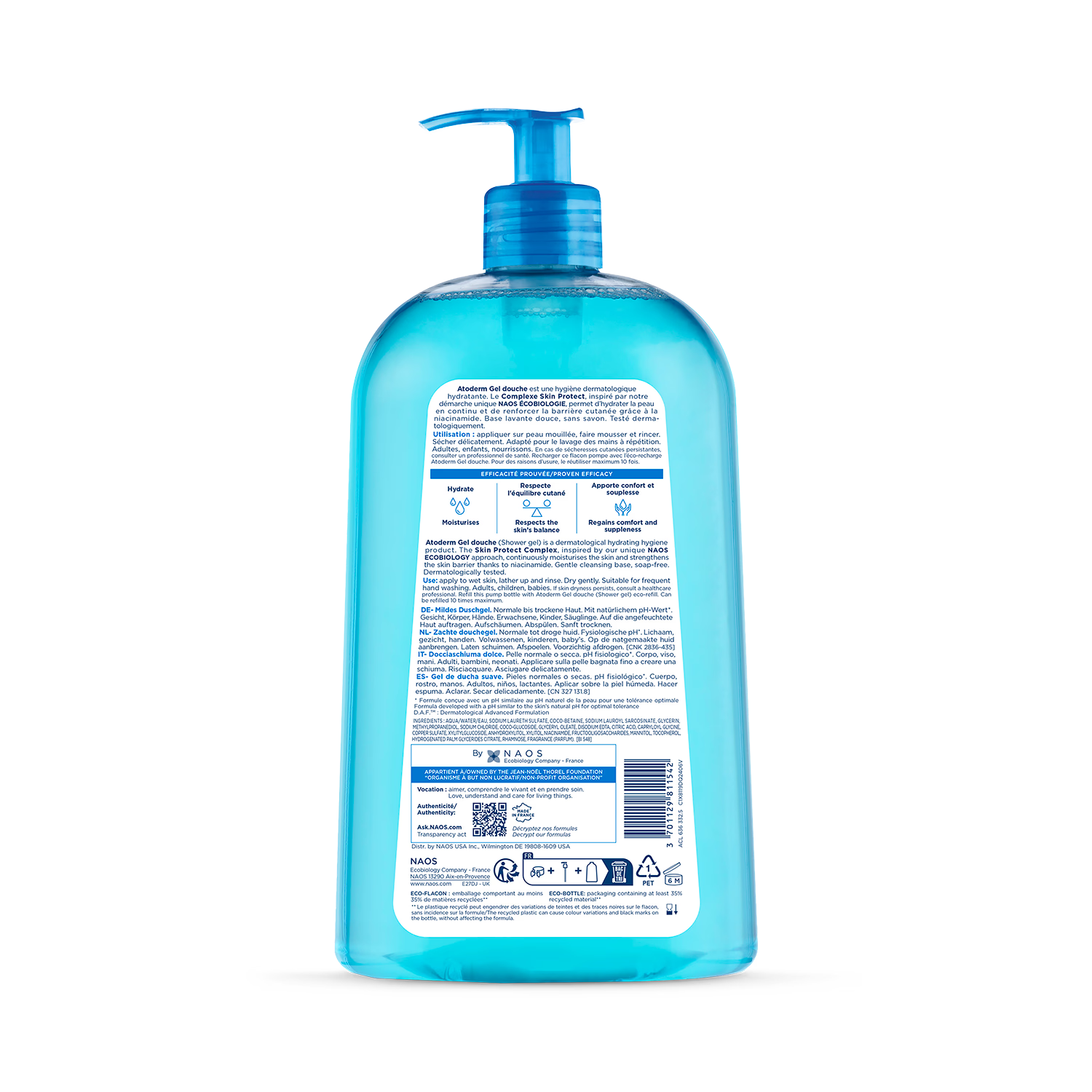 Bioderma Atoderm body wash for dry skin 1L (British brand)