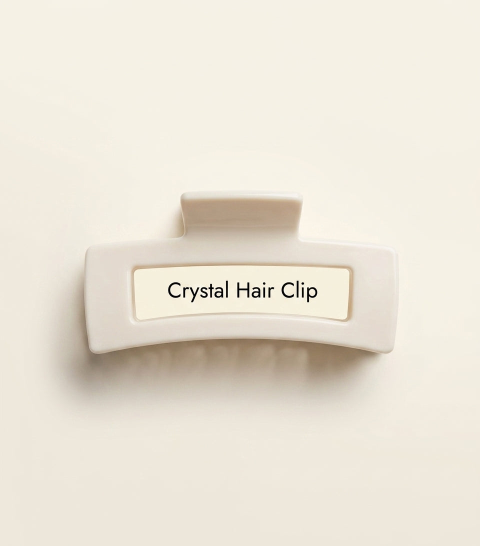Prada embellished triangle barrette hair clip with crystals, UK version