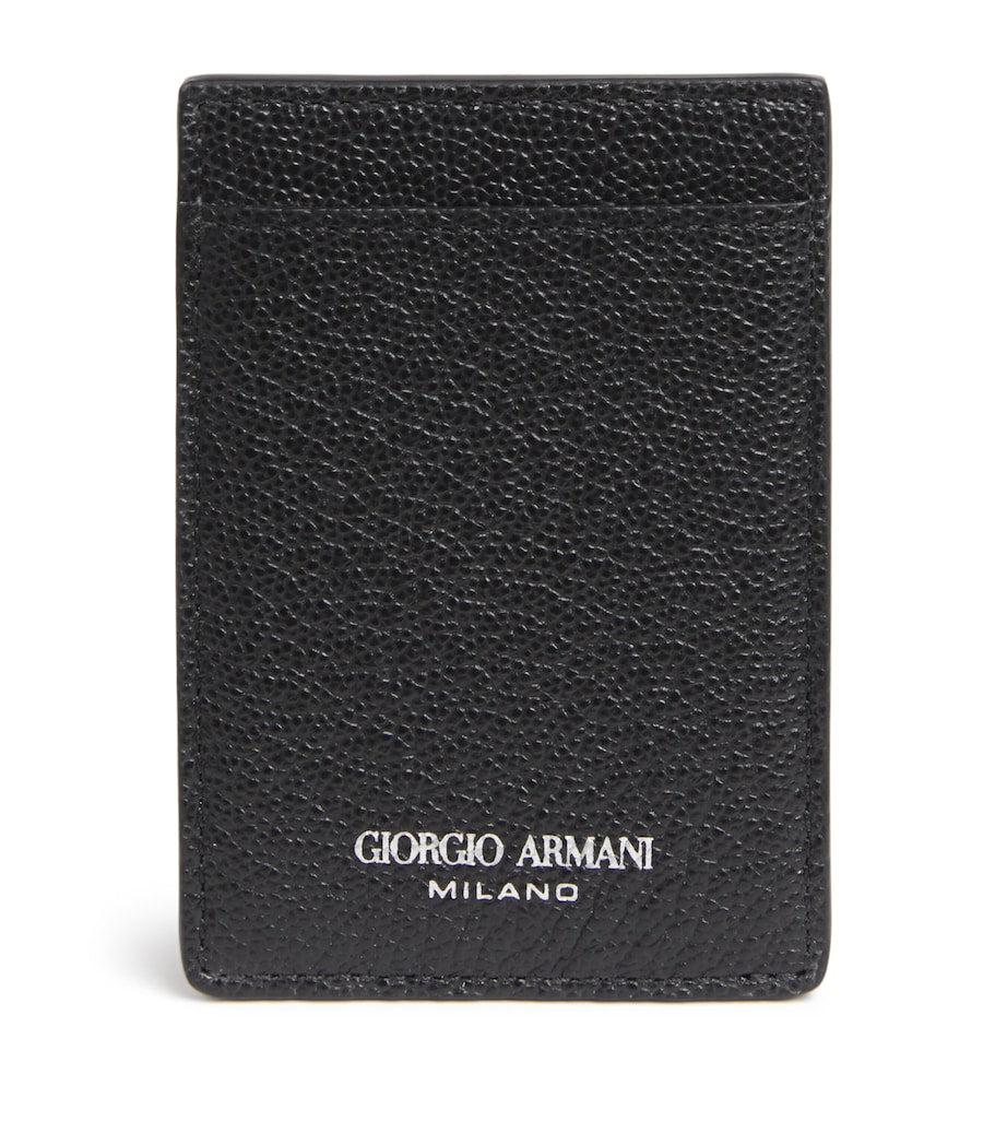 Giorgio Armani grained leather card holder - British product