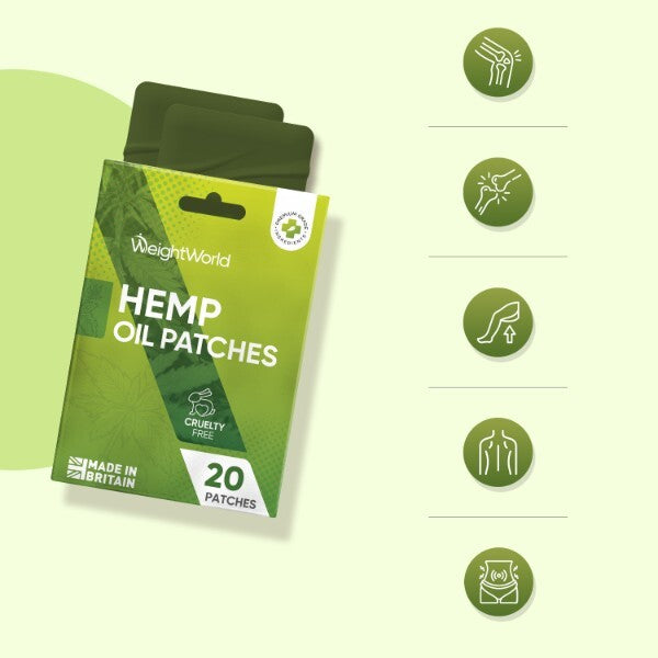 WeightWorld hemp seed oil patches 20 count, UK version